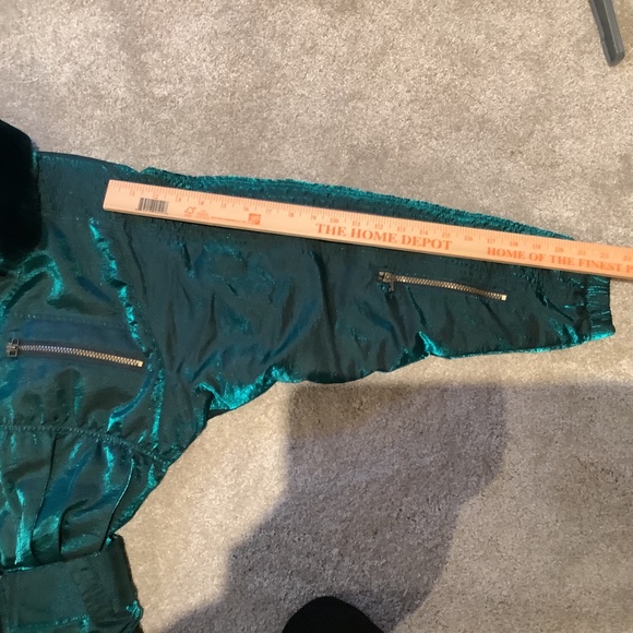 Vintage 80’s/90’s Nils Skiwear Snowsuit in Iridescent Emerald Green Size 8 - Picture 12 of 14